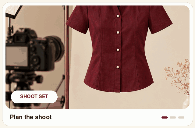 Illustrated Content Production process for product, detail, model and campaign launch assets