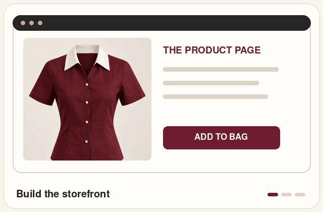 Illustrated Technology capability for commerce websites, apps, integrations and measurement