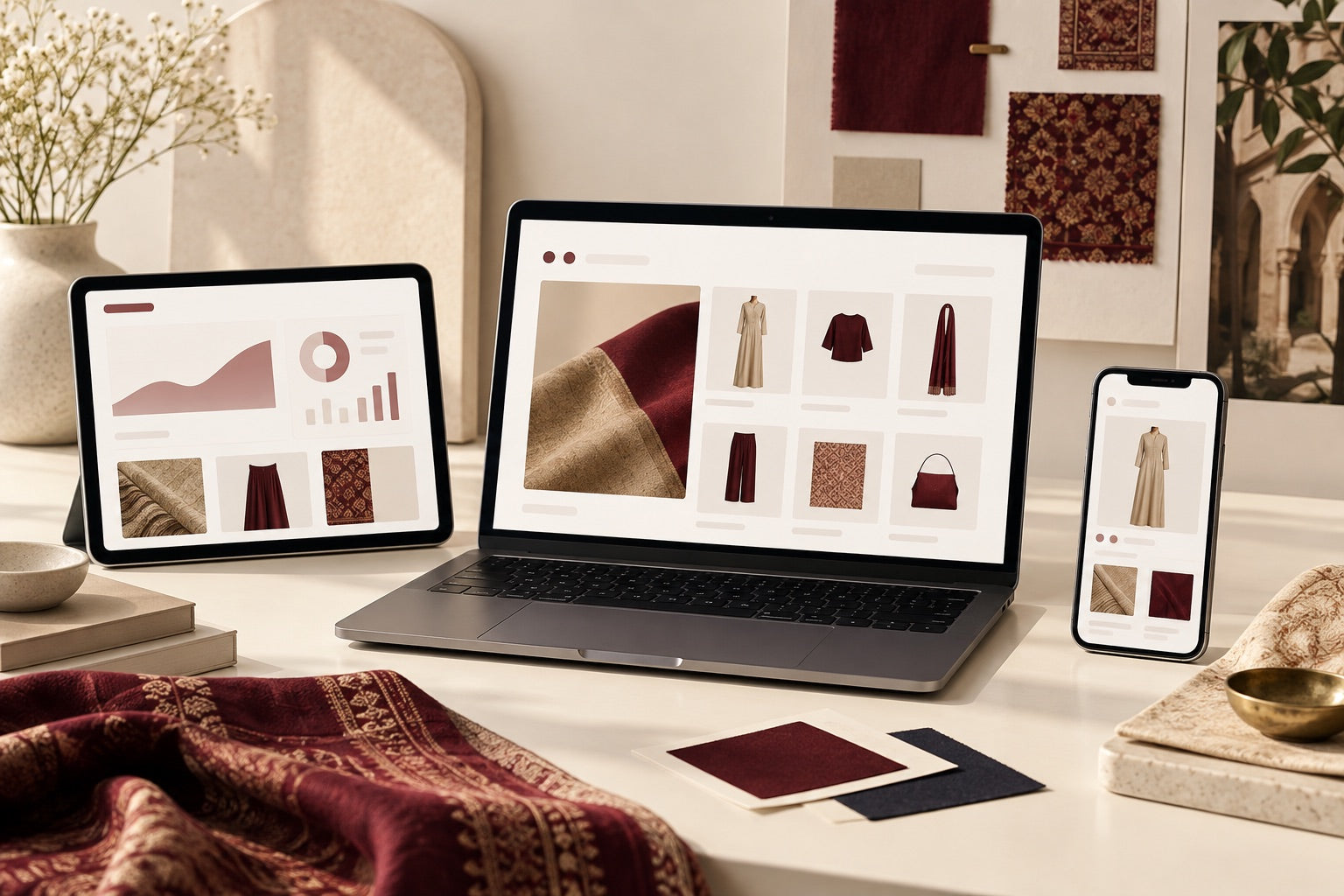 Concept visual for ecommerce technology and launch systems